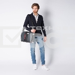 Сумка мужская Piquadro Urban CA1592UB00/GRN серый/черный натур.кожа, фото8