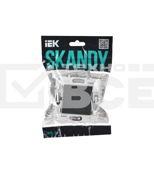 Выключатель 1-кл. IEK SKANDY SK-V01G 10А графит SK-V10-0-10-K53