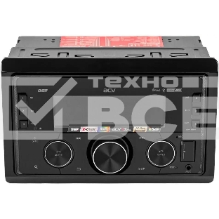 Автомагнитола ACV ADX-211BM, 2 DIN, Bluetooth, USB Type-A, AUX, пульт ДУ