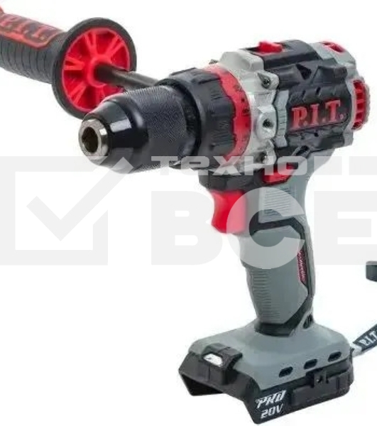 Дрель-шуруповерт аккумуляторная P.I.T. PSB20H-13D, Аккумуляторная, Без АКБ и ЗУ, Ударная