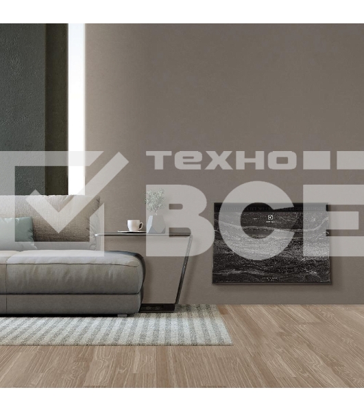 Конвектор Electrolux ECH/BMI-1500 Marble + шасси EFB/M серый, 1500 Вт, 20 м2, электронный термостат