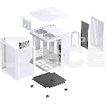 Корпус без блока питания JONSBO TK-1, Mini-Tower, TG, no fan, 1xUSB-A 3.2 + 1xUSB-C 3.2, mATX, mITX White, фото33