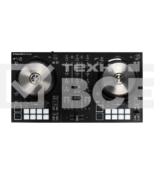 Контроллер DJ [25421] Native Instruments [Traktor Kontrol S2 MK3] 2-х канальный, для Traktor Pro/DJ, 16 RGB пэдов, аудио интерфейс 24бит/96кГц, 2-х канальный микшер, микрофонный вход, 2 стерео выхода (линейный и 3.5 мм TRS), выход на наушники