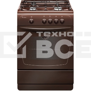 Плита газовая Gefest 1200-С7 К39 коричневый, конфорок 4 шт, духовка 63 л, 60 см x 85 см x 60 см