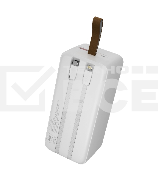 Портативный аккумулятор MORE CHOICE (4620202552860) PB59-50 50000mAh 1USB+1Type-C+1micro-USB 3.0A 22.5W+PD20W+QC3.0, белый