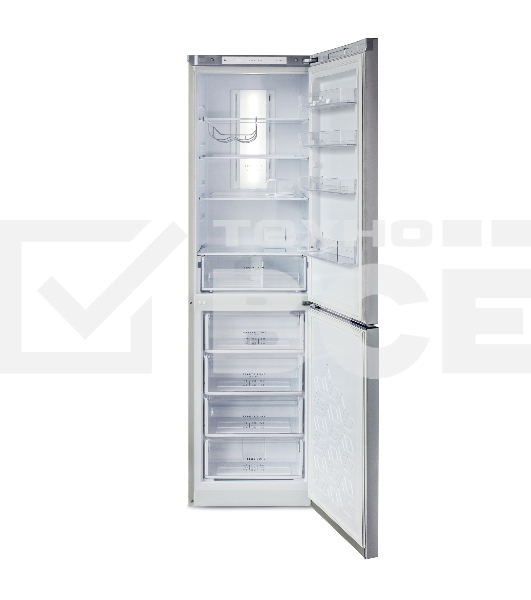 Холодильник Бирюса Б-M980NF металлик двухкамерный 240/130л морозилка снизу, No Frost