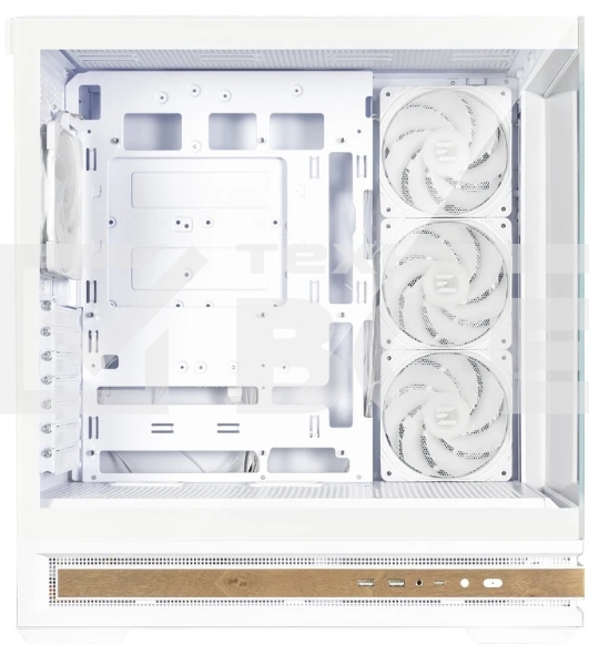 Компьютерный корпус ZALMAN P40 NAMU, ATX, белый, WINDOW, WOODEN ELEMENTS, 2xCombo(2.5” or 3.5”), 1xUSB TYPE-C, 2xUSB 3.0, SIDE 3x120мм ARGB, REAR 1x120мм ARGB