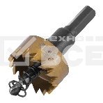 Коронка по металлу Denzel HSS, 28 мм, нитридтитановое покрытие, фото 1