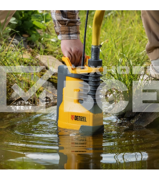 Дренажный насос Denzel DPХ450, 450 Вт, подъем 5 м, 9000 л/ч