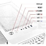 Компьютерный корпус Ginzzu RX330 ATX FAN 12CM FRGb*4 Белый, фото12