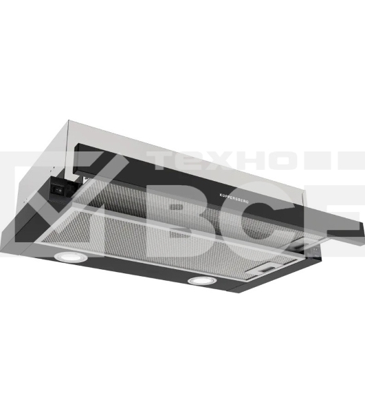 Вытяжка встраиваемая Kuppersberg SlimDual 60 B черный, 60 см, 650 куб. м/ч, 53 дБ