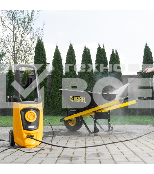 Моечная машина высокого давления Denzel R-170, 2000 Вт, 170 бар, 360 л/ч, колесная 58228