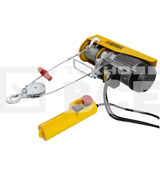 Тельфер электрический Denzel TF-800, 0,8 т, 1300 Вт, высота 12 м, 8 м/мин
