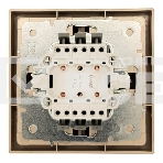 Выключатель 2-кл. СП ZIMA IP20 10А безвинт. зажим зол. LEZARD 704-3688-101QC, фото3