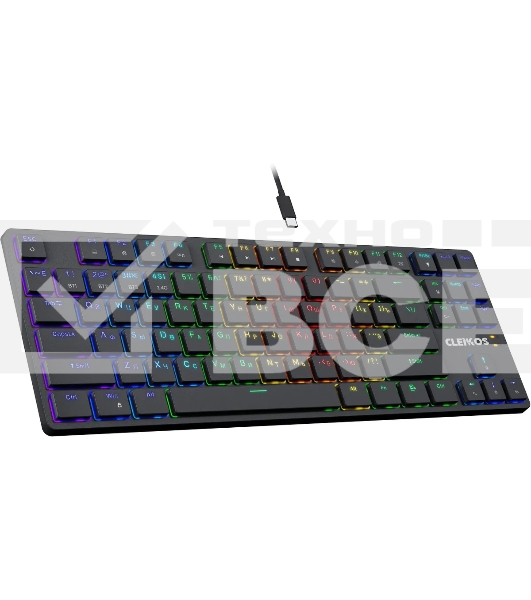 Клавиатура Defender Cleikos GK-135 гибридная, USB Type-C, Bluetooth, радиоканал, чёрный