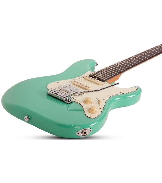 Электрогитара SCHECTER NICK JOHNSTON TRAD-HSS A. GREEN - электрогитара 6-струнная. 22 лада, корпус: ольха, гриф: обоженный клен, накладка черное дерево, на болтах, звукосниматели: HSS Schecter Diamond '78, 2x Schecter Diamond Nick Johnston Single Coil, р