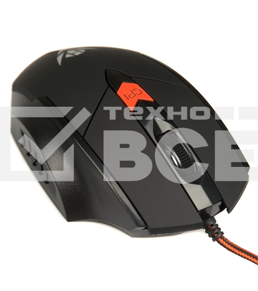 Мышь проводная Dialog MOG-11U Nakatomi Gaming - 6 кнопок + ролик, USB,черная