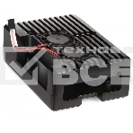 Компьютерный корпус закрытый Qumo Aluminum case with double black fans, Raspberry Pi 4, black(RS021), фото2