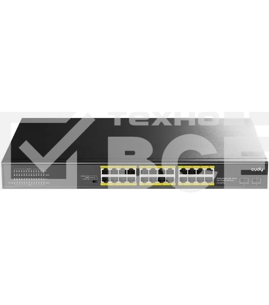 Коммутатор Cudy GS1028PS2 (L2) 24x1Гбит/с 2SFP 24PoE+ 300W неуправляемый