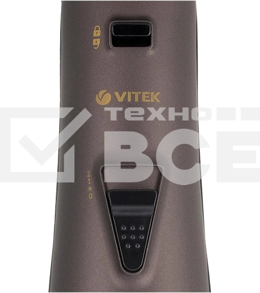 Фен-щетка Vitek VT-8241 черный/коричневый