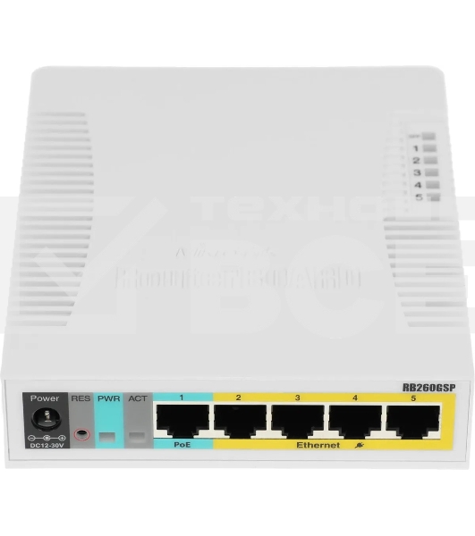 Коммутатор Mikrotik CSS106-1G-4P-1S 5PORT 1000M 1SFP