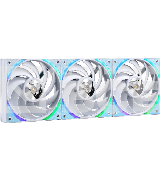 Вентилятор для корпуса Aerocool / Formula Air Bridge Plus WH ARGB белый, 120 мм, 1300 об/мин, 27.2 дБ, 4 pin