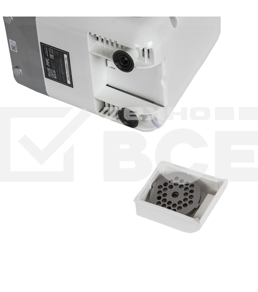 Мясорубка электрическая JVC JK-MG124 2000 Вт, белый с серым