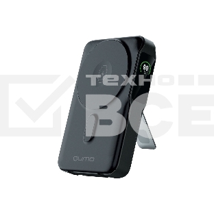 Портативный аккумулятор QUMO Future Magnetic PowerAid 10000mAh Ultra 5in1 W15 черный FMPA-10C-S2