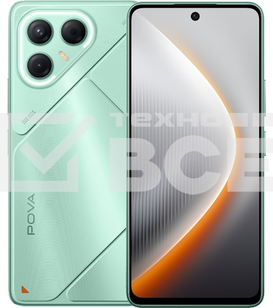 Смартфон Tecno Pova 7 5G LJ7, 8/128Gb, зеленый