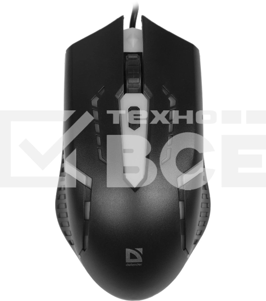 Мышь проводная Defender Hit MB-601 черный, 1200 dpi, USB, кнопки - 4
