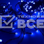 Гирлянда светод. Funray Минишарики, SE-MINI-110B, 10М, 100LED, синий, темно-зел. шн. 0,7м, контр.,, фото7