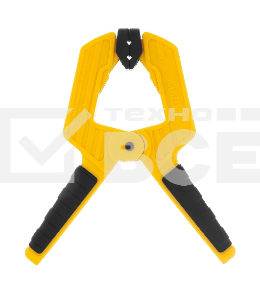 Струбцина клещеобразная Denzel усиленная 50 х 35 мм, двухкомпонентные рукоятки