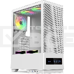 Компьютерный корпус ACD Citadel 108DW ATX, Type-C + 2 X USB ports + HD audio combo, Mesh, TG, белый, фото 1
