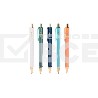 Ручка гелевая автоматическая Deli Nusign NS557 ассорти, черные чернила, линия 0.5мм