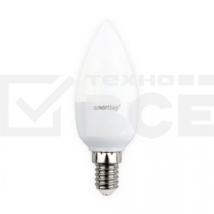 Светодиодная (LED) лампа Smartbuy-C37-05W/4000/E14 свеча на ветру матовая