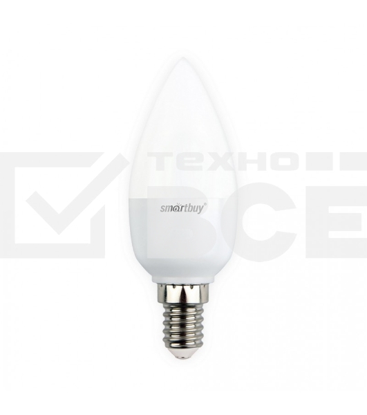 Светодиодная (LED) лампа Smartbuy-C37-05W/4000/E14 свеча на ветру матовая