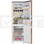 Холодильник Haier C2F636CORGU1 оранжевый двухкамерный 256/108 л морозилка снизу, No Frost, фото3