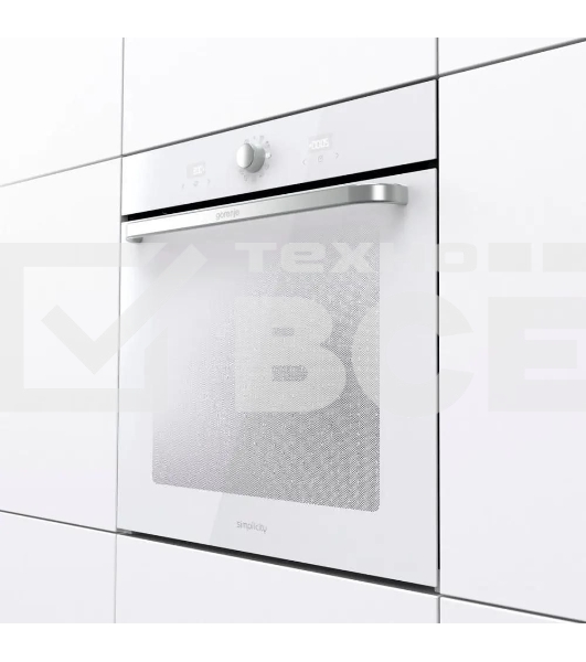 Духовой шкаф Gorenje BOS6737SYW, 77л, дверца с 2 стеклами, белый