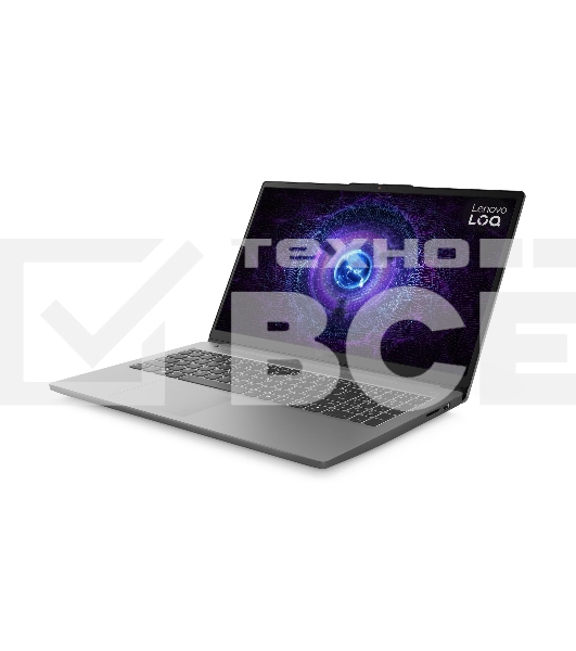 Ноутбук Lenovo LOQ 15IAX9E/15.6'/IPS/Intel Core i7 12650HX/16GB/512GB SSD/NVIDIA GeForce RTX 4050 6GB/Windows 11 Professional/серый/1.77kg