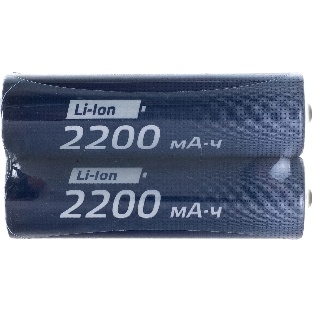 Аккумулятор 18650 Li-ion 2200мА.ч без защиты (уп.2шт) КОСМОС KOC18650Li-ion22US2
