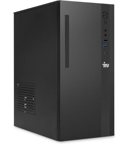 Компьютер IRU Planio 310H6SC MT i3 14100F (3.4) 16Gb SSD512Gb GT610 2Gb Windows 11 Pro GbitEth 230W черный (2153498)