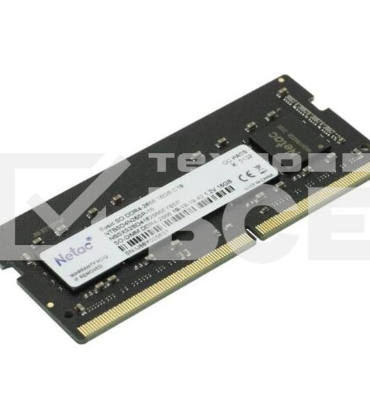 Оперативная память NETAC Basic, DDR4, 8GB (1x8GB), 2666MHz, CL19, SO-DIMM