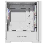 Компьютерный корпус Powercase Alisio Micro X4W V2, Tempered Glass, 4х 120мм ARGB fans, ARGB HUB, белый, mATX (CAMCXW-A4), фото2