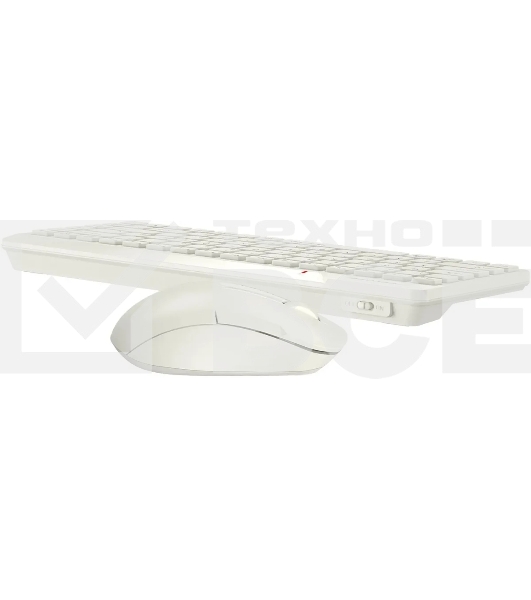 Клавиатура + мышь A4Tech Fstyler FG2200 Air2 клав:бежевый мышь:бежевый USB беспроводная slim