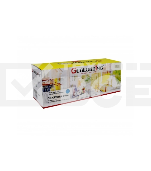 Картридж лазерный Colouring CG-CE321A голубой (1300 стр.) для принтеров HP LJ CP1525N/CP1525NW/CM1415/1415fnw
