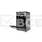 Плита газовая Kraft KF-FSK5301GS серый, конфорок 4 газовых, духовка 58 л, 50 см x 85.5 см x 55.6 см, фото3