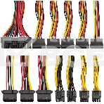 Блок питания ExeGate UNS800, 800W, (ATX, SC, 12cm fan, 24pin, 2x(4+4)pin, 2xPCI-E, 5xSATA, 3xIDE, кабель 220V 1,8м с защитой от выдергивания), фото2
