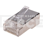 Разъем сквозной RJ-45 Rexant (8P8C) под витую пару, FTP, CAT 5e (1 шт), фото 1