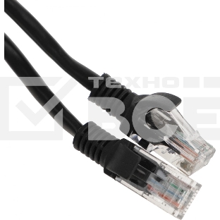 Патч-корд Premier PP12-1.5M/BK 1000Гбит/с UTP 4 пары cat.5E CCA molded 1.5м черный RJ-45 (m)-RJ-45 (m)