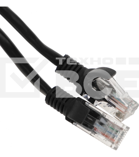 Патч-корд Premier PP12-1.5M/BK 1000Гбит/с UTP 4 пары cat.5E CCA molded 1.5м черный RJ-45 (m)-RJ-45 (m)